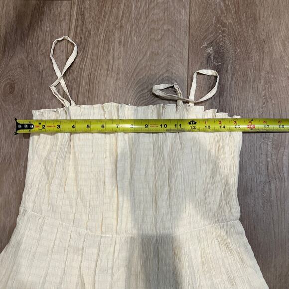 ASTR THE LABEL Women's Sunny Pleated Midi Dress Size M In Soft Yellow - Picture 9 of 13